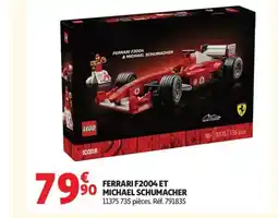 Auchan Ferrari f2004 et michael schumacher offre