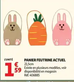 Auchan ACTUEL Panier feutrine offre