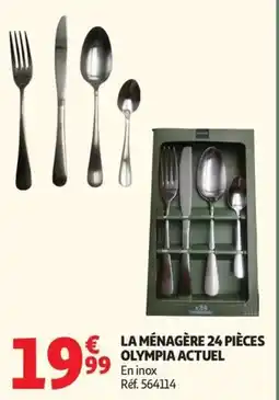 Auchan ACTUEL La ménagère 24 pièces olympia offre