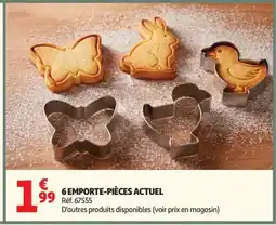 Auchan ACTUEL 6 emporte-pièces offre