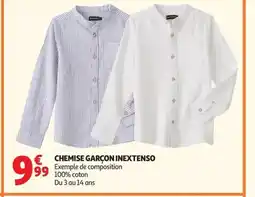 Auchan INEXTENSO Chemise garçon offre