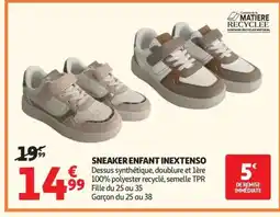 Auchan INEXTENSO Sneaker enfant offre