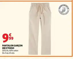 Auchan INEXTENSO Pantalon garçon offre