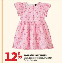 Auchan INEXTENSO Robe bébé offre