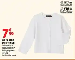 Auchan INEXTENSO Gilet bébé offre
