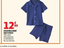 Auchan INEXTENSO Ensemble bébé offre