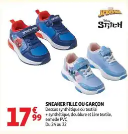 Auchan Sneaker fille ou garçon offre