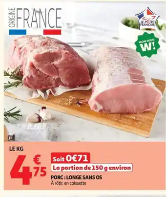 Auchan Porc: longe sans os offre