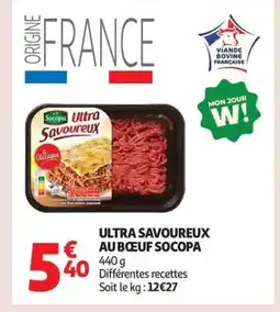Auchan SOCOPA Ultra savoureux au bœuf offre