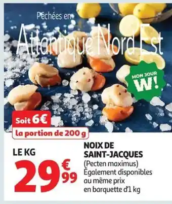 Auchan Noix de saint-jacques offre