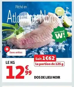 Auchan Dos de lieu noir offre