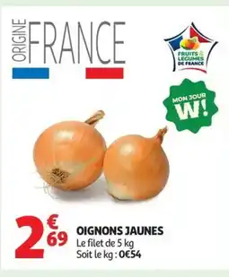 Auchan Oignons jaunes offre