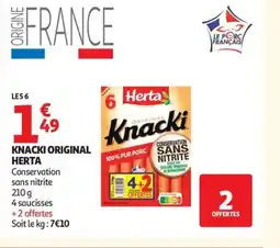 Auchan HERTA Knacki original offre