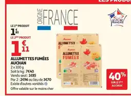 Auchan AUCHAN Allumettes fumées offre