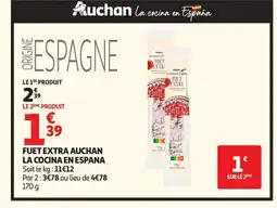 Auchan Fuet extra auchan la cocina en espana offre
