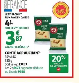 Auchan AUCHAN Comté aop offre