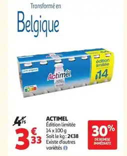Auchan ACTIMEL Édition limitée offre