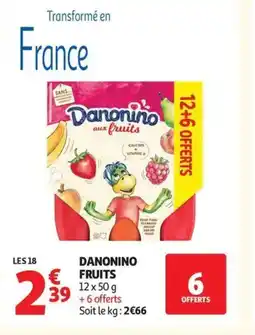 Auchan DANONINO Fruits offre