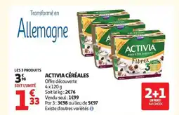 Auchan ACTIVIA Céréales offre