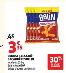 Auchan BELIN Croustilles goût cacahuètes offre
