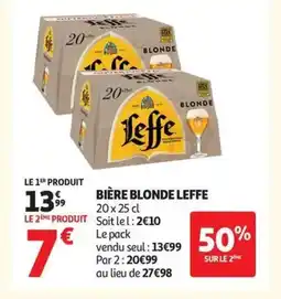 Auchan LEFFE Bière blonde offre