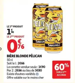 Auchan PÉLICAN Bière blonde offre