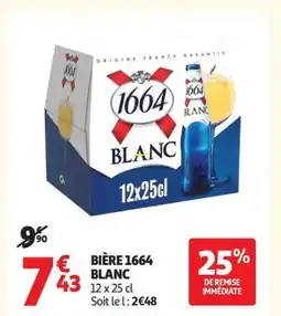 Auchan 1664 Bière blanc offre