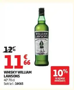 Auchan WILLIAM LAWSONS Whisky offre