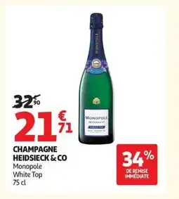 Auchan HEIDSIECK & CO Champagne offre