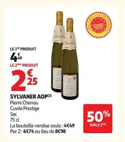 Auchan Sylvaner aop offre