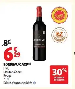 Auchan MOUTON CADET Bordeaux aop offre
