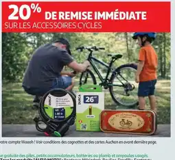 Auchan Sur les accessoires cycles offre