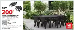 Auchan Ensemble de jardin modulable offre