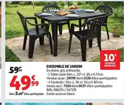 Auchan Ensemble de jardin offre