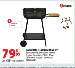 Auchan Barbecue charbon basilic offre