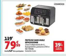 Auchan KENWOOD Friteuse sans huile hfm20000mb offre