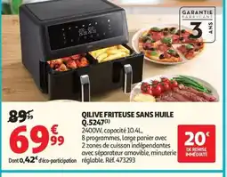 Auchan QILIVE Friteuse sans huile q.5247 offre