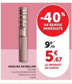 U Express MAYBELLINE Mascara offre