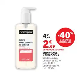 U Express NEUTROGENA Soin visage offre