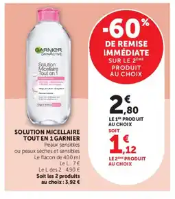 U Express GARNIER Solution micellaire tout en 1 offre
