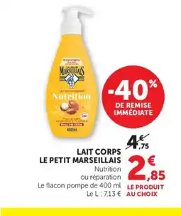 U Express LE PETIT MARSEILLAIS Lait corps offre
