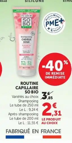 U Express SO BIO Routine capillaire offre