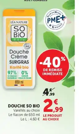 U Express SO BIO Douche offre