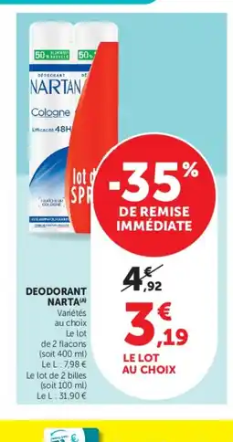 U Express NARTA Deodorant offre