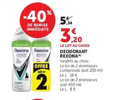 U Express REXONA Deodorant offre