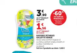 U Express VENUS Rasoirs jetables gillette offre