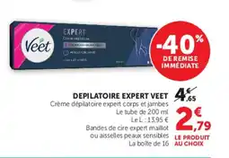 U Express VEET Depilatoire expert offre