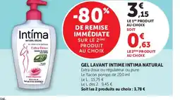 U Express Gel lavant intime intima natural offre