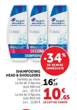 U Express HEAD & SHOULDERS Shampooing offre