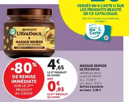 U Express ULTRA DOUX Masque remede offre
